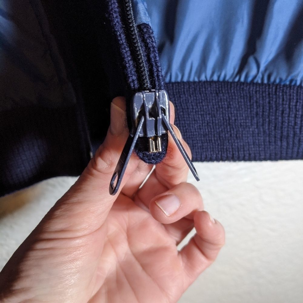 *SOLD*Vintage Reversible Wool Sweater Nylon Wind Breaker TM Athletics XL - Picture 5 of 13